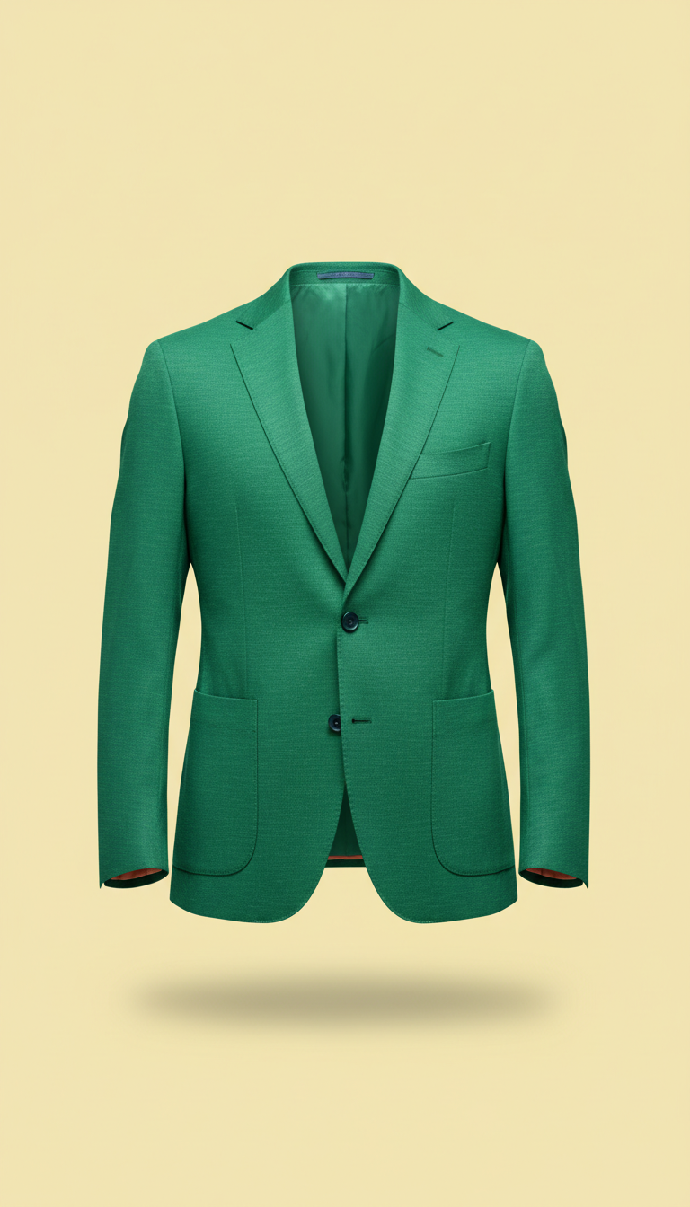 Tailored blazer in fresh green